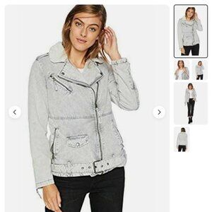 Levi's Gray Jean Jacket Fitted Silhouette Soft Fabric